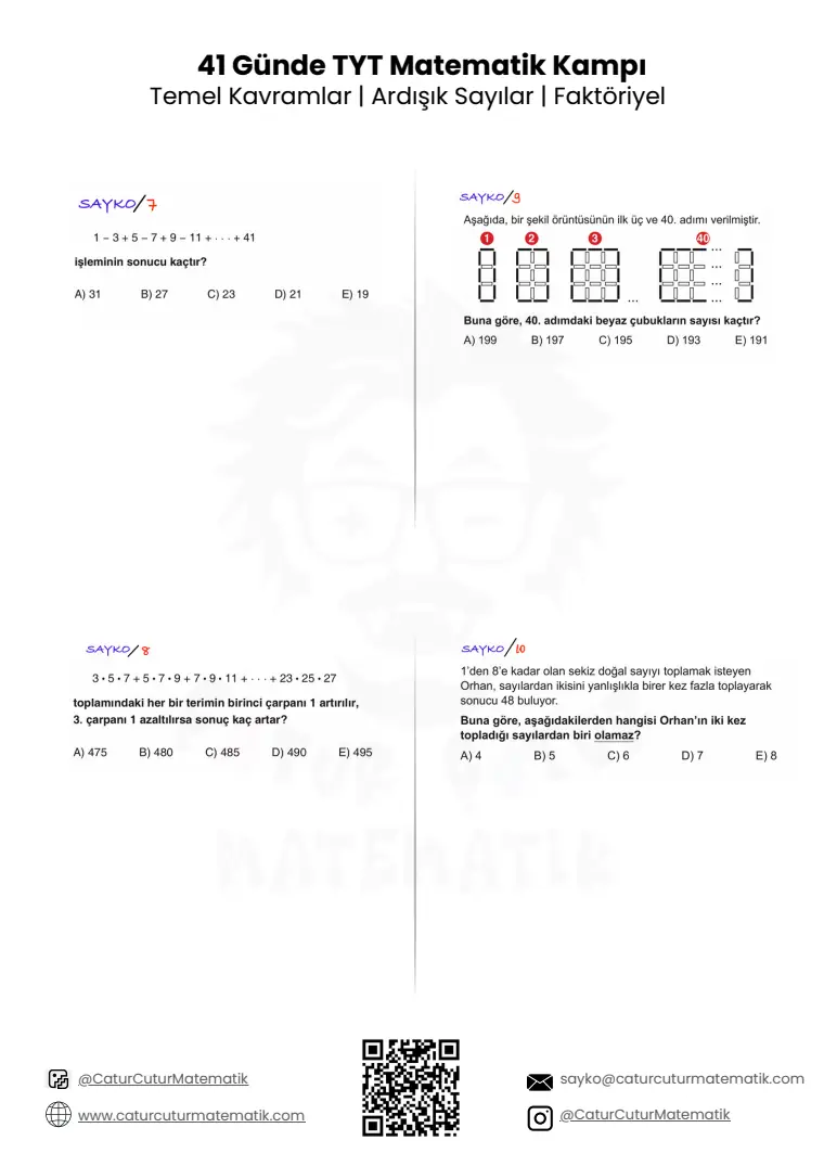 Ardışık Sayılar ve Faktöriyel PDF, sayfa 3 / 5