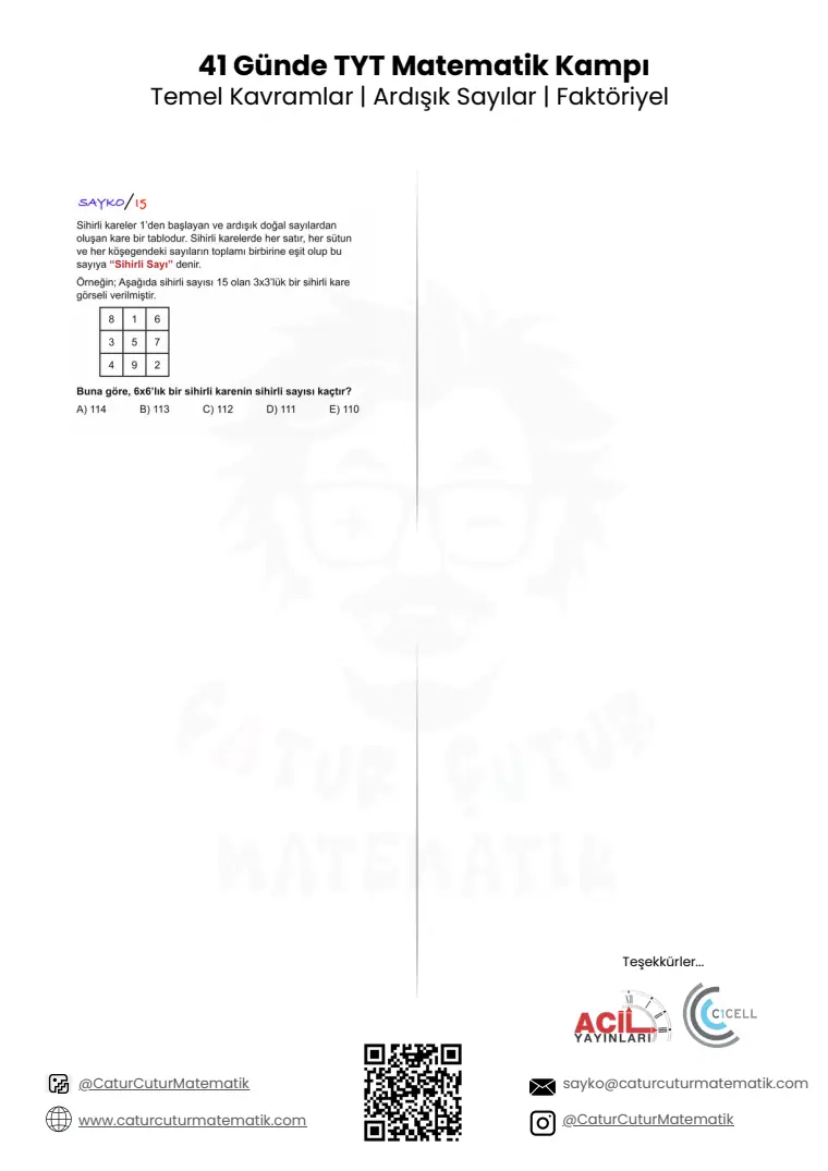 Ardışık Sayılar ve Faktöriyel PDF, sayfa 5 / 5
