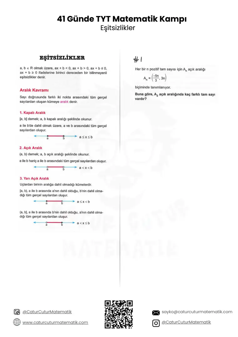 Basit Eşitsizlikler PDF, sayfa 1 / 10