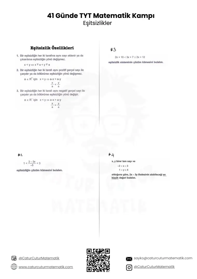 Basit Eşitsizlikler PDF, sayfa 2 / 10