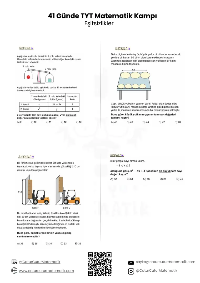 Basit Eşitsizlikler PDF, sayfa 8 / 10