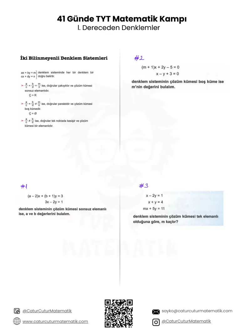 Birinci Dereceden Denklemler PDF, sayfa 4 / 10