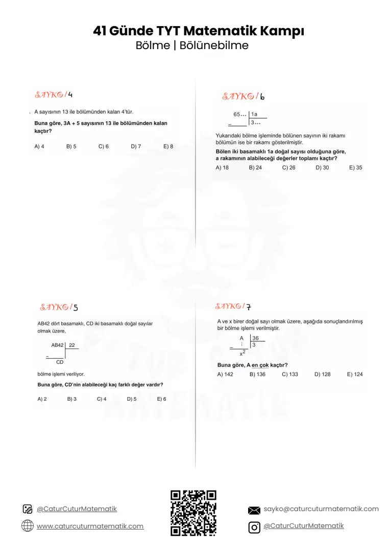 Bölme ve Bölünebilme PDF, sayfa 2 / 9