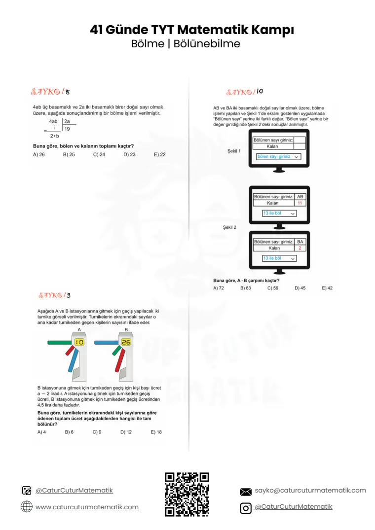 Bölme ve Bölünebilme PDF, sayfa 3 / 9