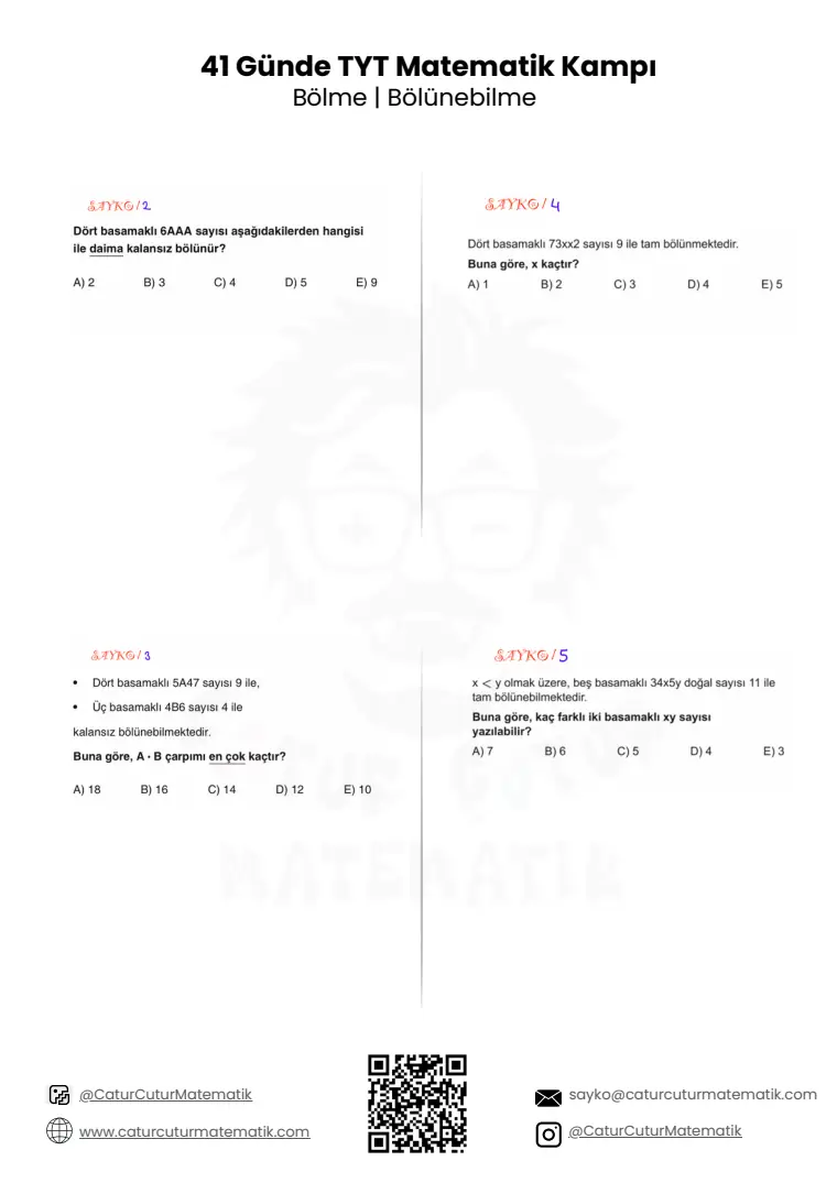 Bölme ve Bölünebilme PDF, sayfa 5 / 9