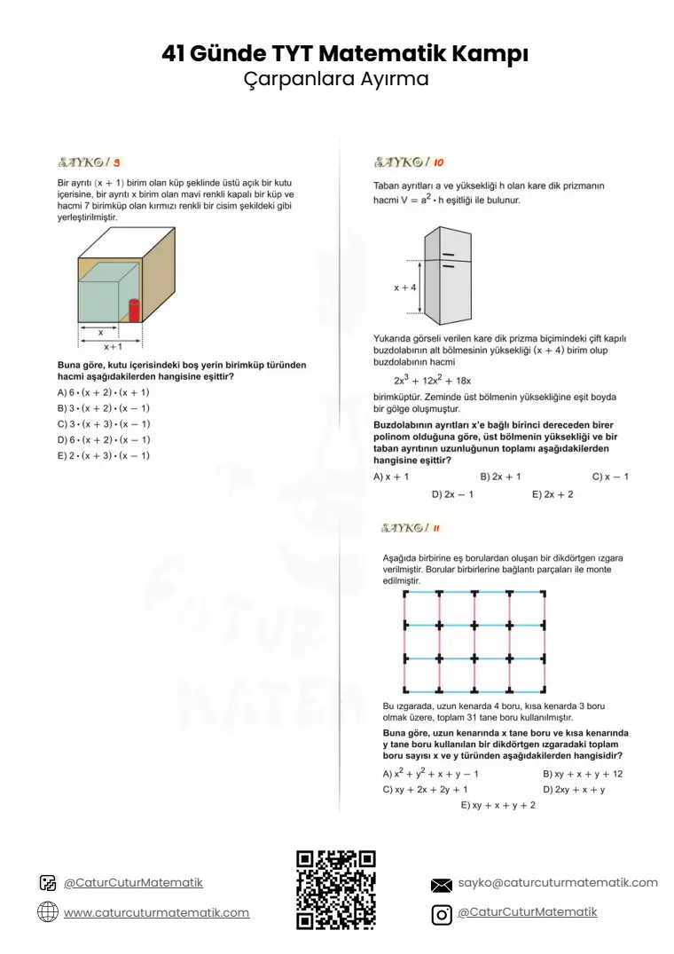Çarpanlara Ayırma PDF, sayfa 16 / 17