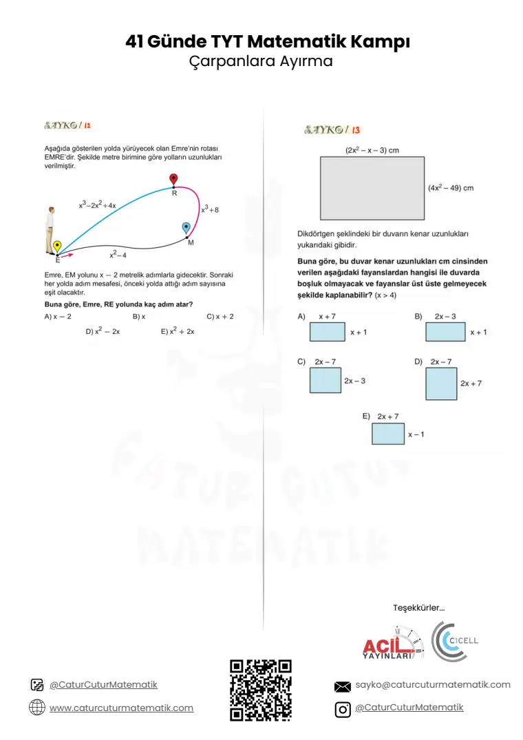 Çarpanlara Ayırma PDF, sayfa 17 / 17