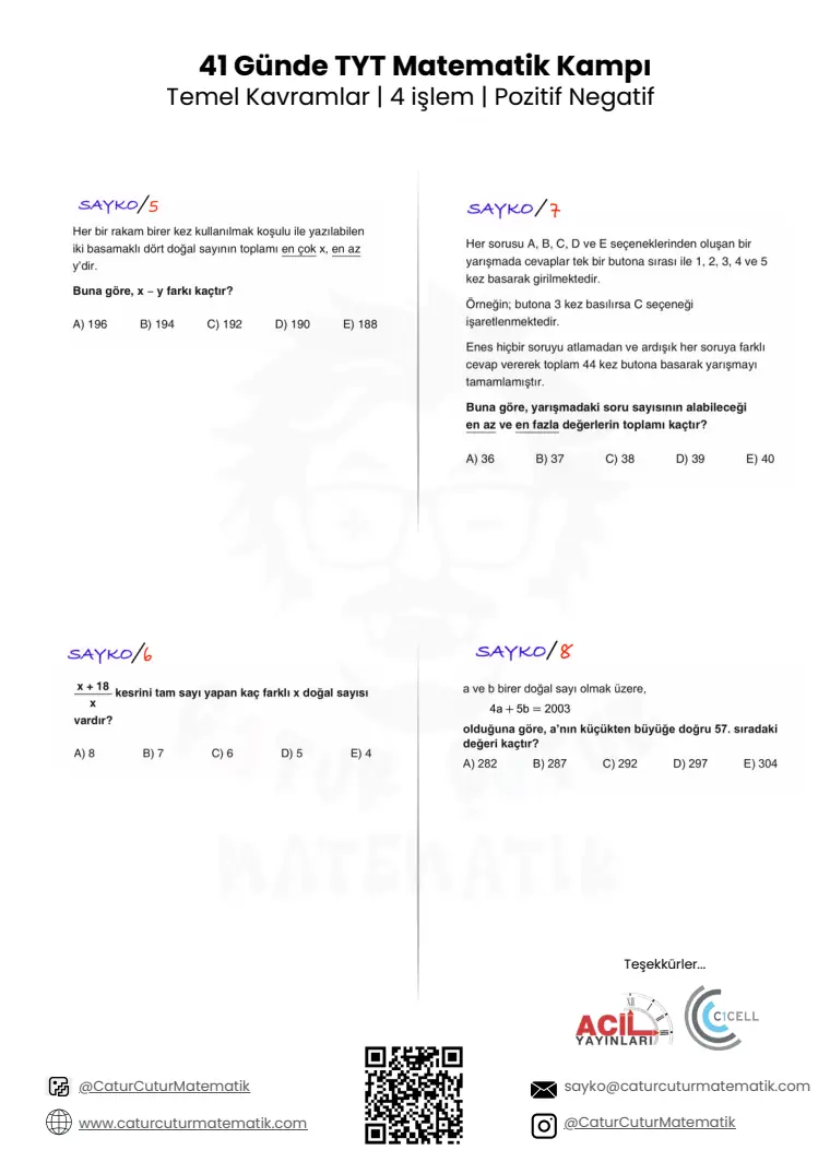 Dört İşlem PDF, sayfa 5 / 5
