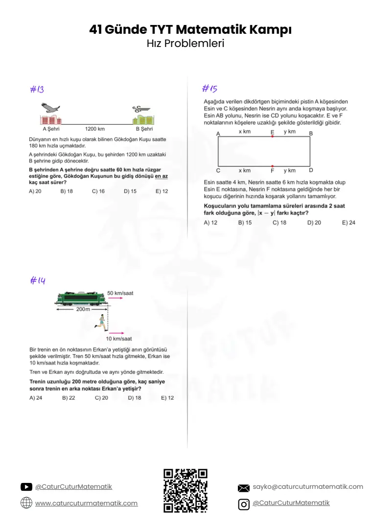 Hız Problemleri PDF, sayfa 4 / 9