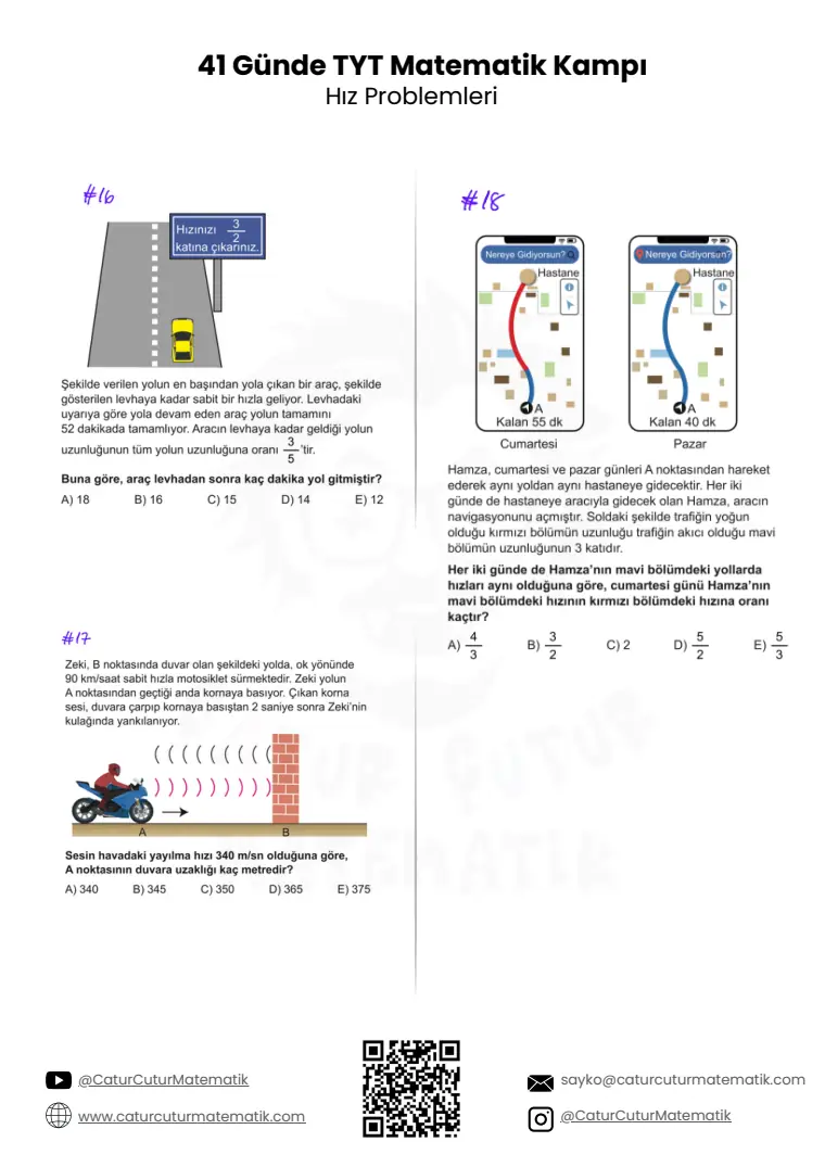 Hız Problemleri PDF, sayfa 5 / 9
