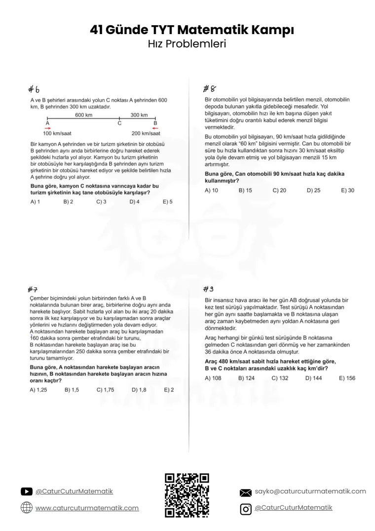 Hız Problemleri PDF, sayfa 8 / 9