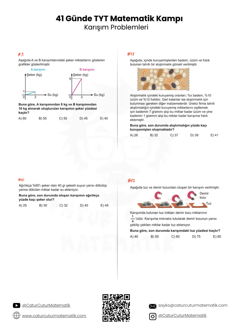 Karışım Problemleri PDF, sayfa 3 / 6
