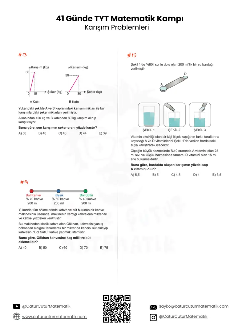 Karışım Problemleri PDF, sayfa 4 / 6