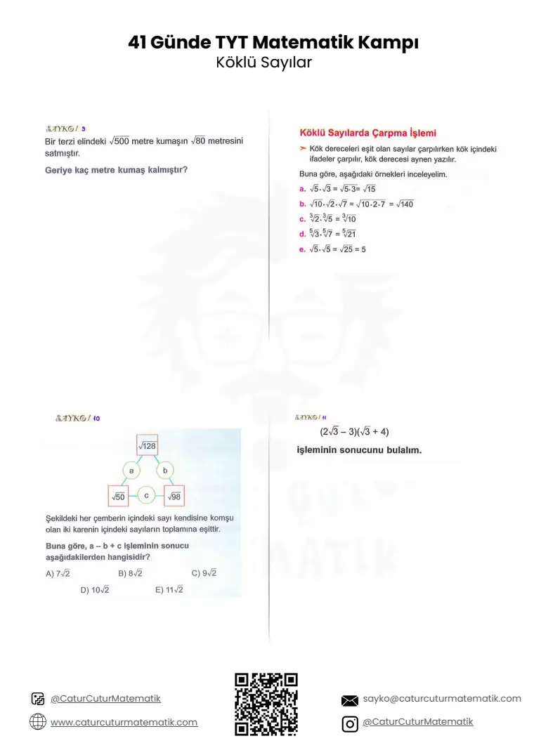 Köklü Sayılar PDF, sayfa 4 / 16