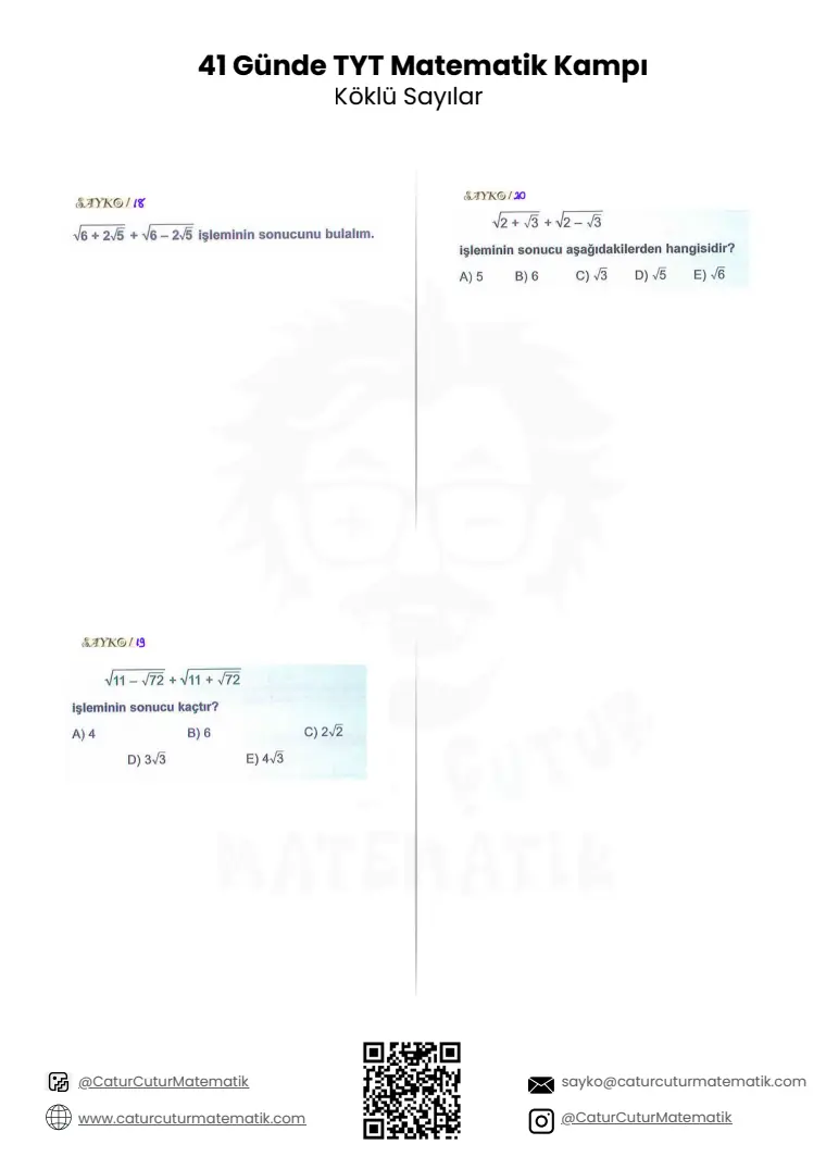 Köklü Sayılar PDF, sayfa 8 / 16