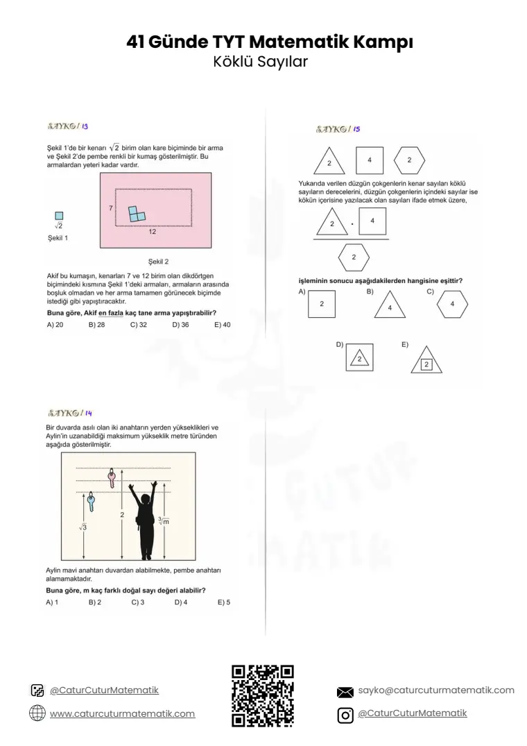 Köklü Sayılar PDF, sayfa 12 / 16