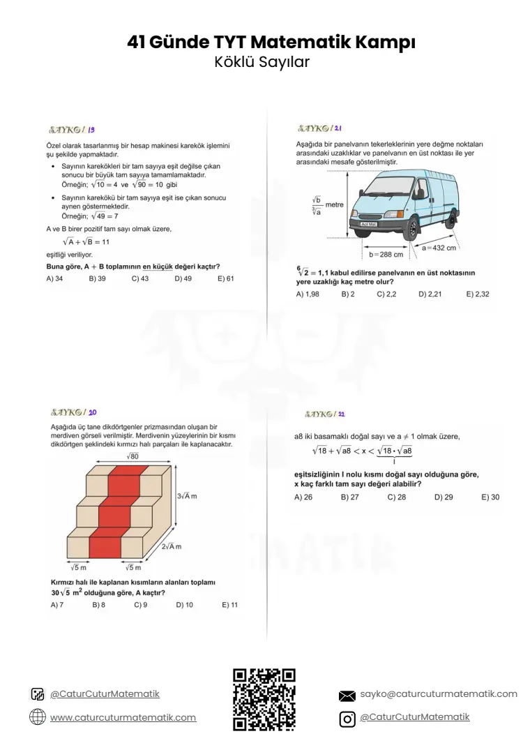 Köklü Sayılar PDF, sayfa 14 / 16