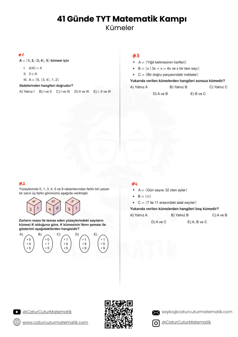 Kümeler PDF, sayfa 1 / 20