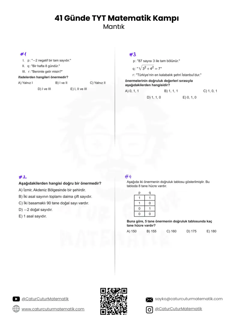 Mantık PDF, sayfa 1 / 13