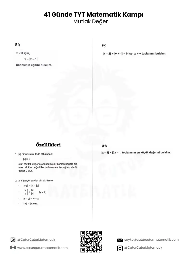 Mutlak Değer PDF, sayfa 2 / 13