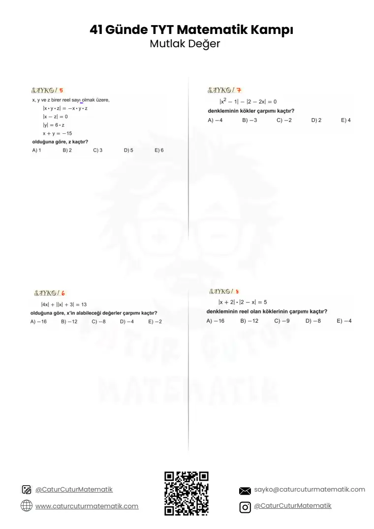 Mutlak Değer PDF, sayfa 7 / 13
