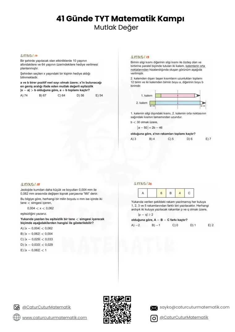 Mutlak Değer PDF, sayfa 10 / 13