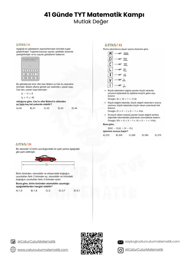 Mutlak Değer PDF, sayfa 11 / 13