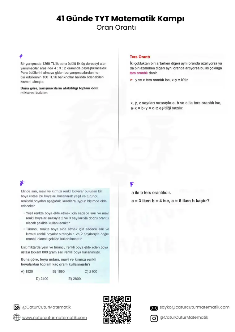 Oran ve Orantı PDF, sayfa 4 / 18