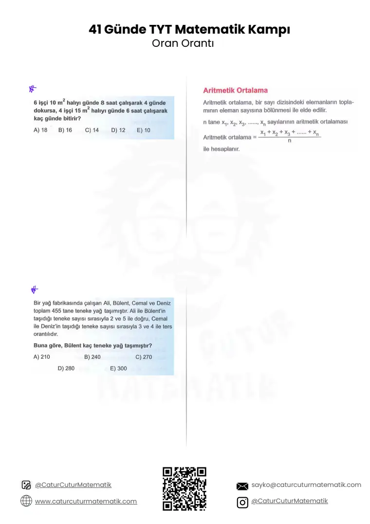 Oran ve Orantı PDF, sayfa 7 / 18