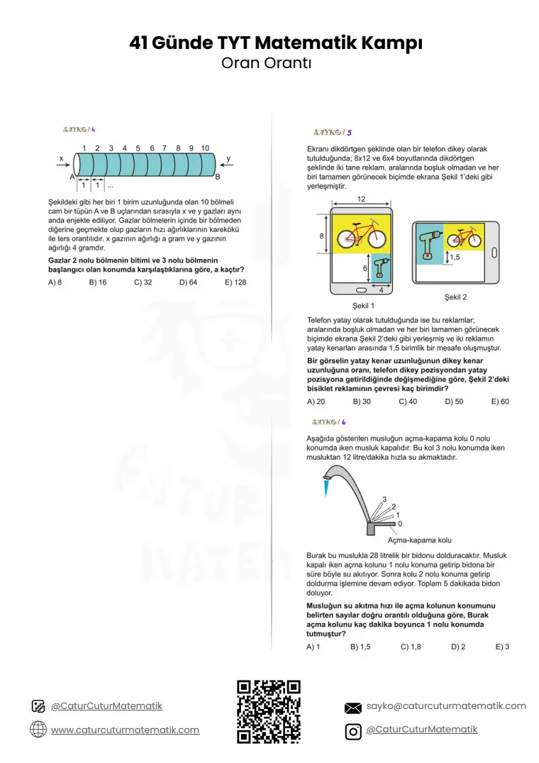Oran ve Orantı PDF, sayfa 14 / 18
