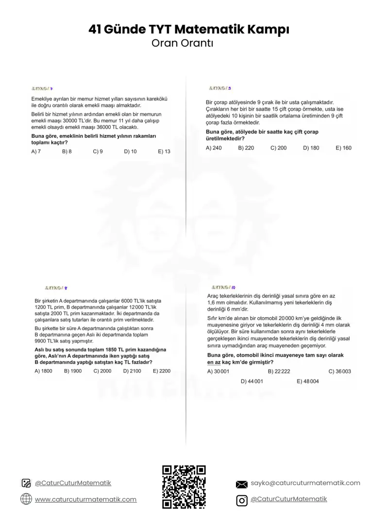 Oran ve Orantı PDF, sayfa 15 / 18