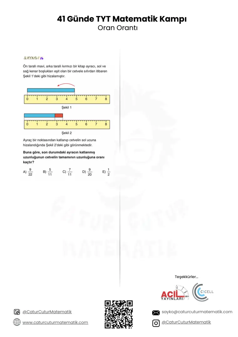 Oran ve Orantı PDF, sayfa 18 / 18