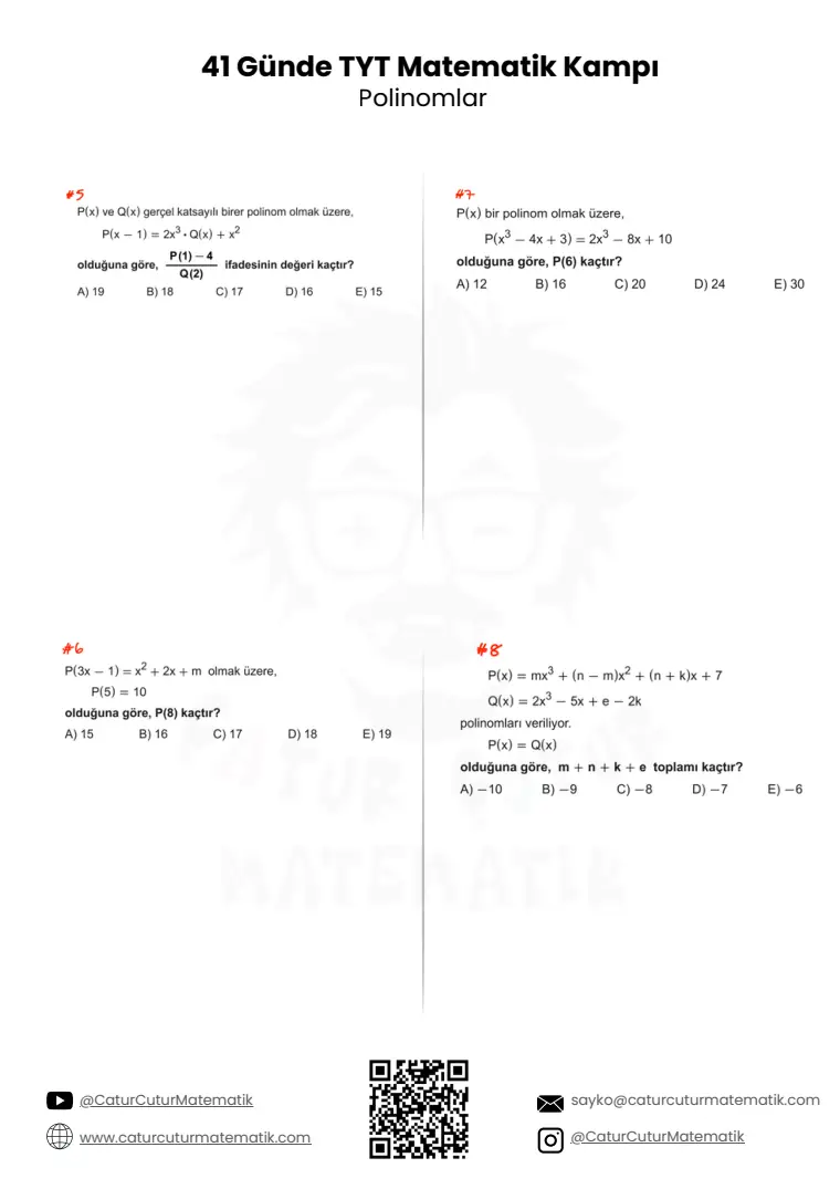 Polinomlar PDF, sayfa 2 / 17