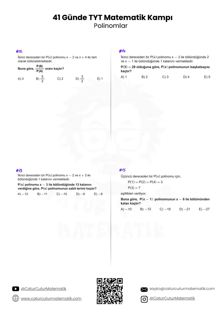 Polinomlar PDF, sayfa 11 / 17