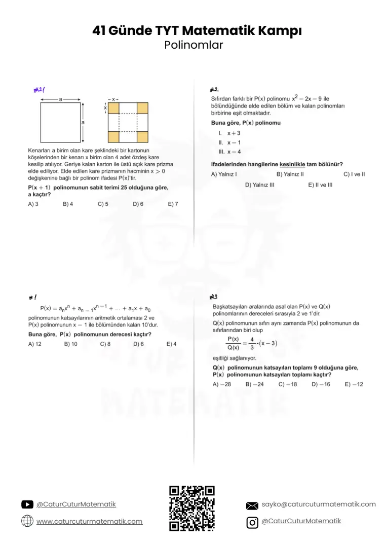 Polinomlar PDF, sayfa 14 / 17