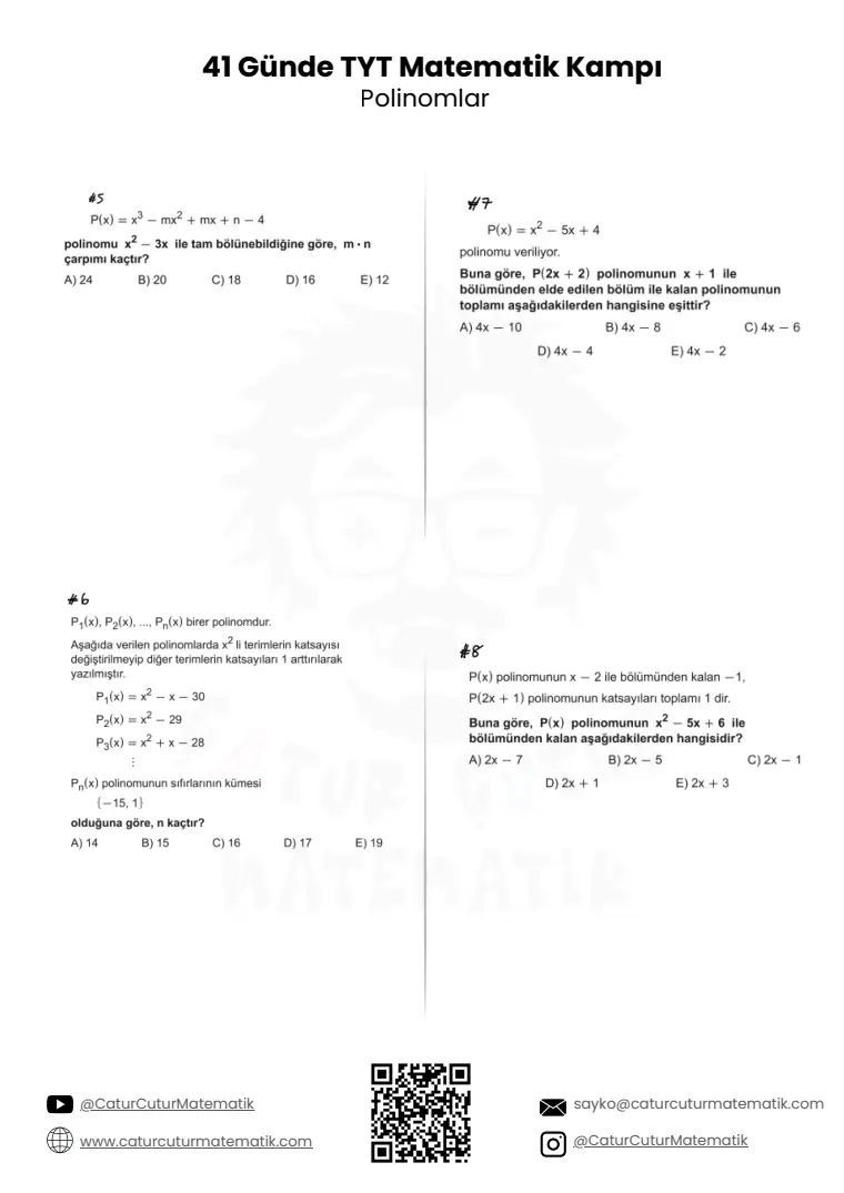 Polinomlar PDF, sayfa 15 / 17
