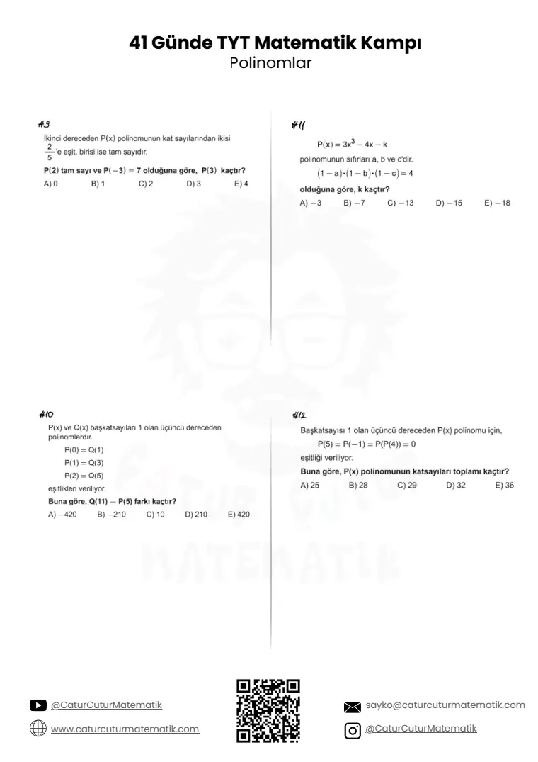 Polinomlar PDF, sayfa 16 / 17