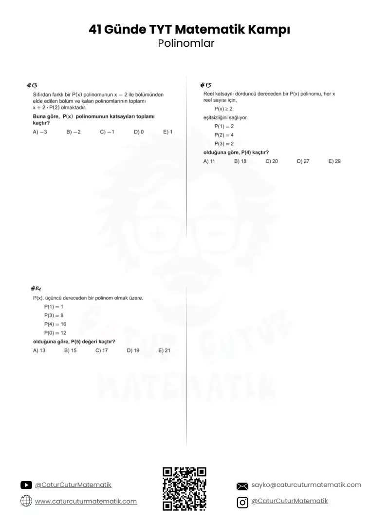Polinomlar PDF, sayfa 17 / 17