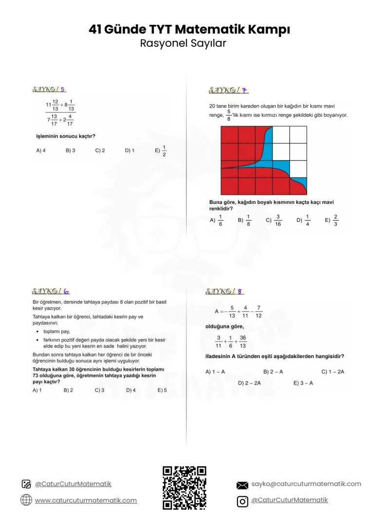 Rasyonel Sayılar PDF, sayfa 4 / 10