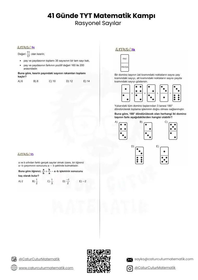 Rasyonel Sayılar PDF, sayfa 9 / 10