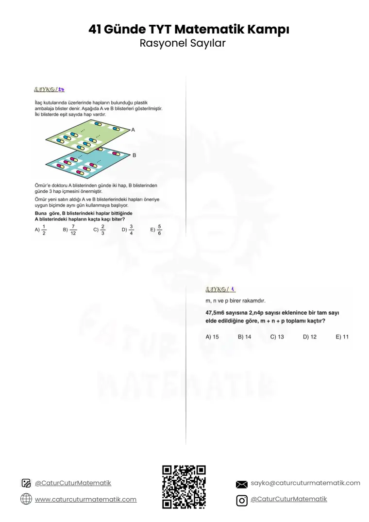 Rasyonel Sayılar PDF, sayfa 10 / 10