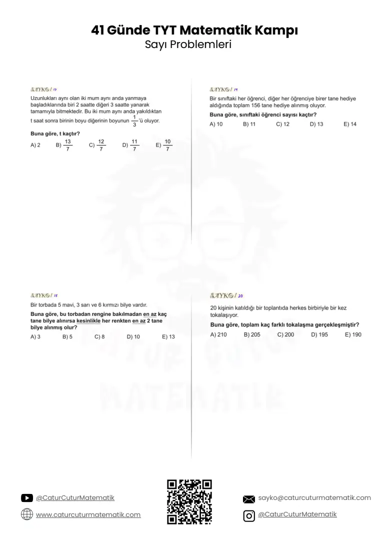 Sayı ve Kesir Problemleri PDF, sayfa 5 / 7