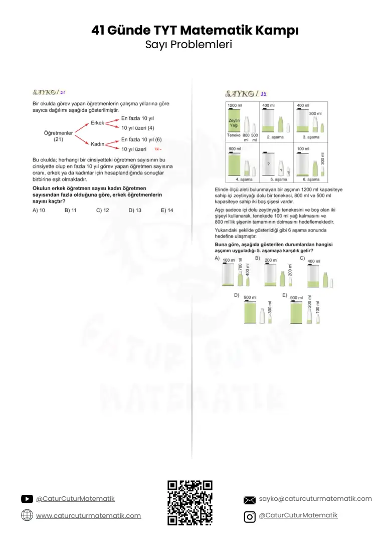 Sayı ve Kesir Problemleri PDF, sayfa 6 / 7
