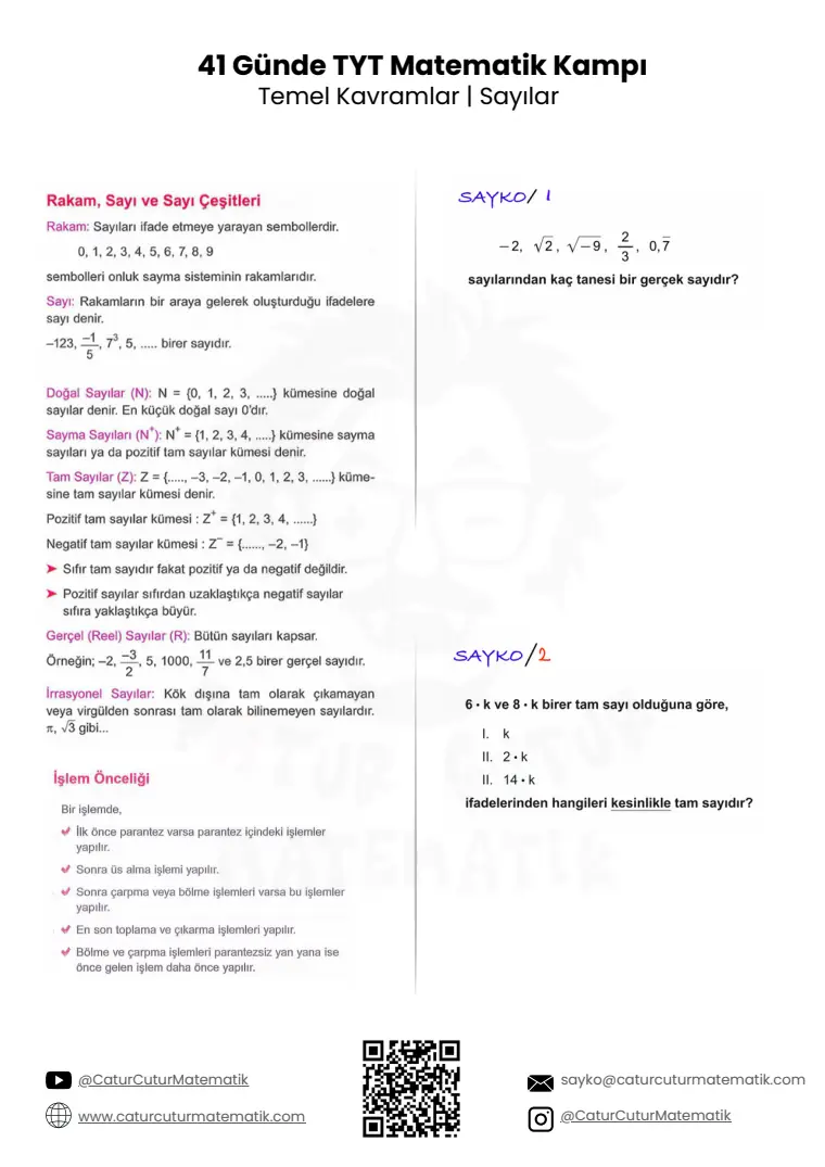 Sayılar PDF, sayfa 2 / 6