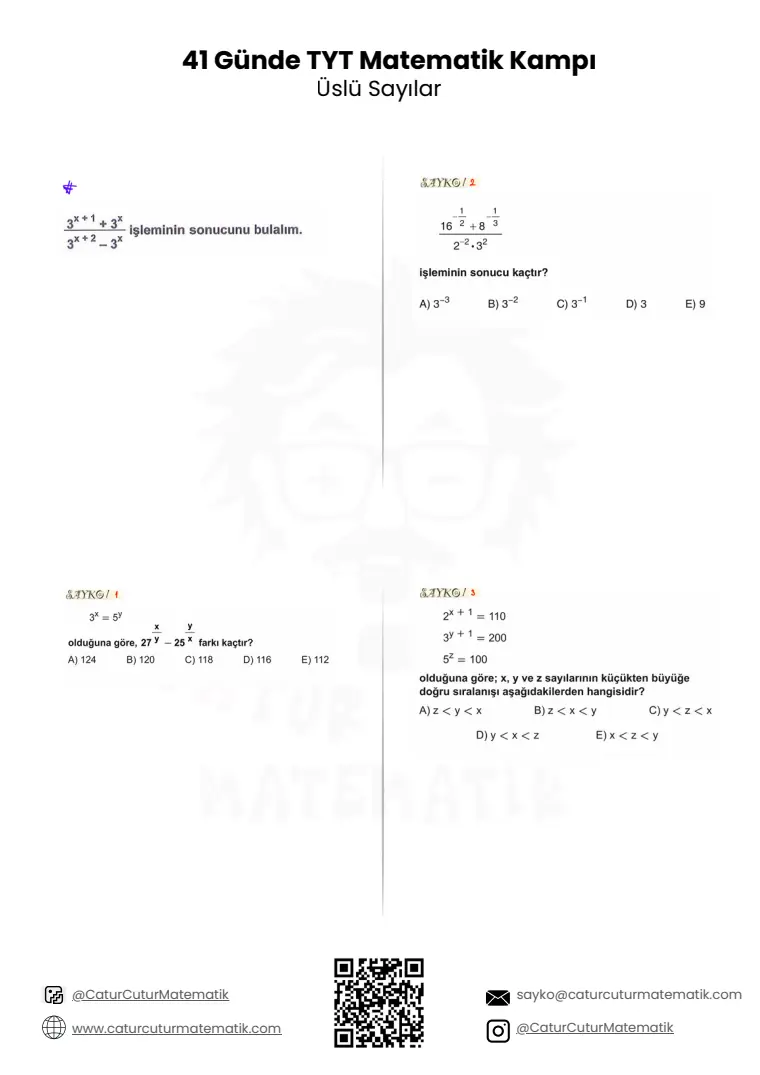 Üslü Sayılar PDF, sayfa 5 / 24