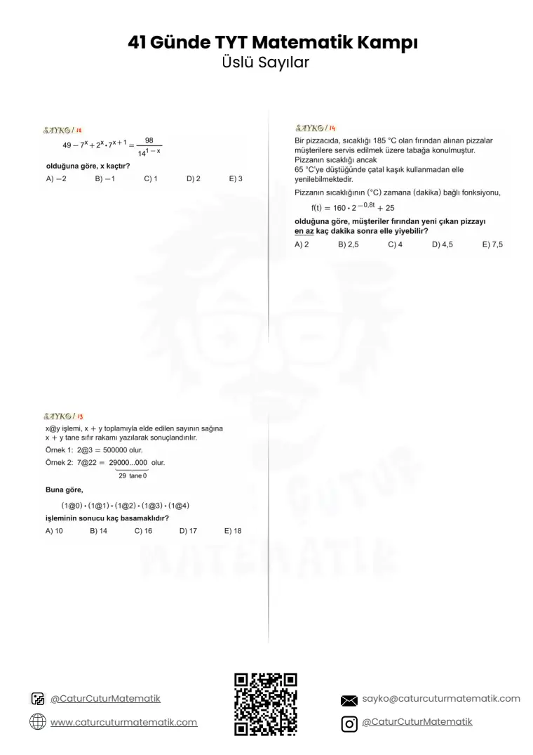 Üslü Sayılar PDF, sayfa 8 / 24