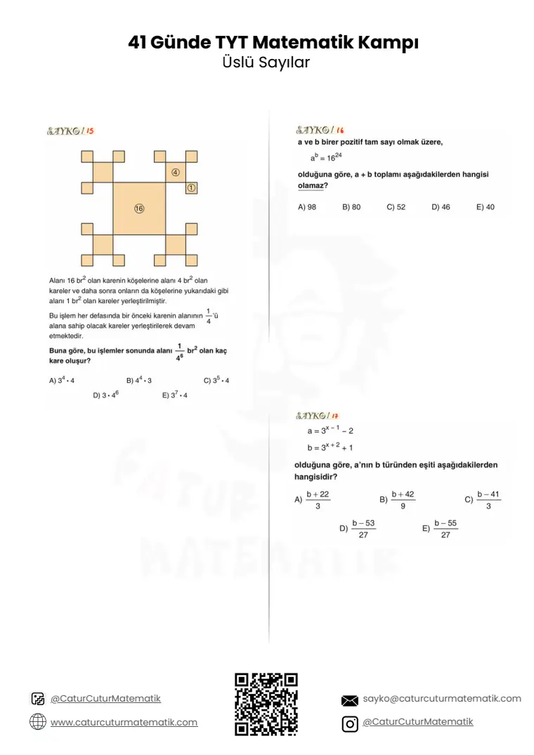 Üslü Sayılar PDF, sayfa 9 / 24