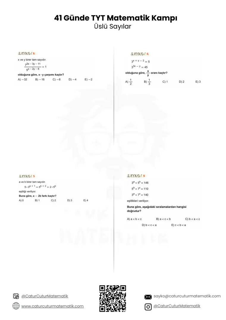 Üslü Sayılar PDF, sayfa 15 / 24