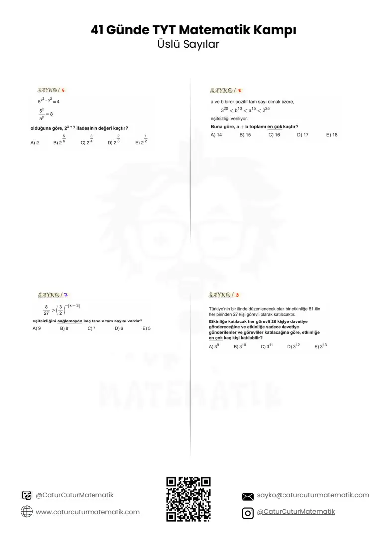 Üslü Sayılar PDF, sayfa 16 / 24