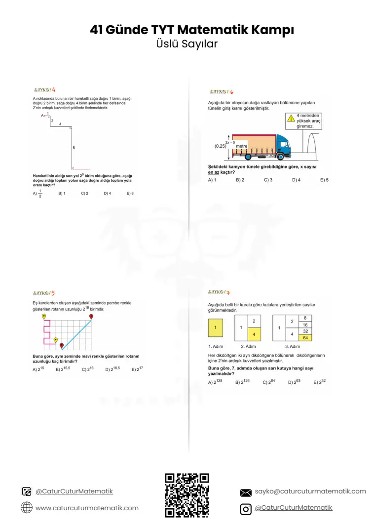 Üslü Sayılar PDF, sayfa 20 / 24
